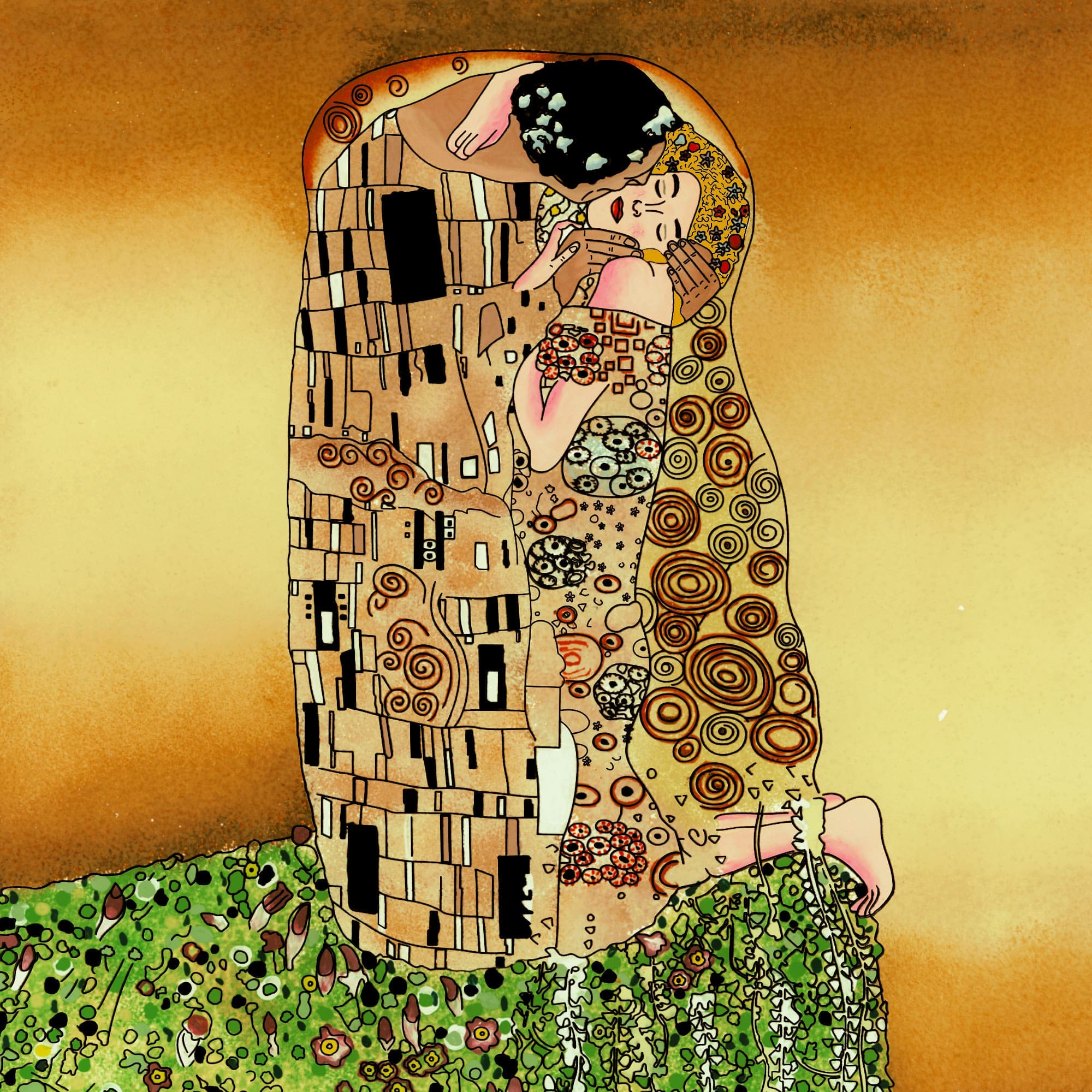 KLC Klimt the kiss