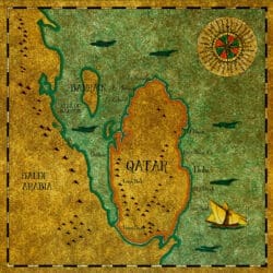 Map of Qatar