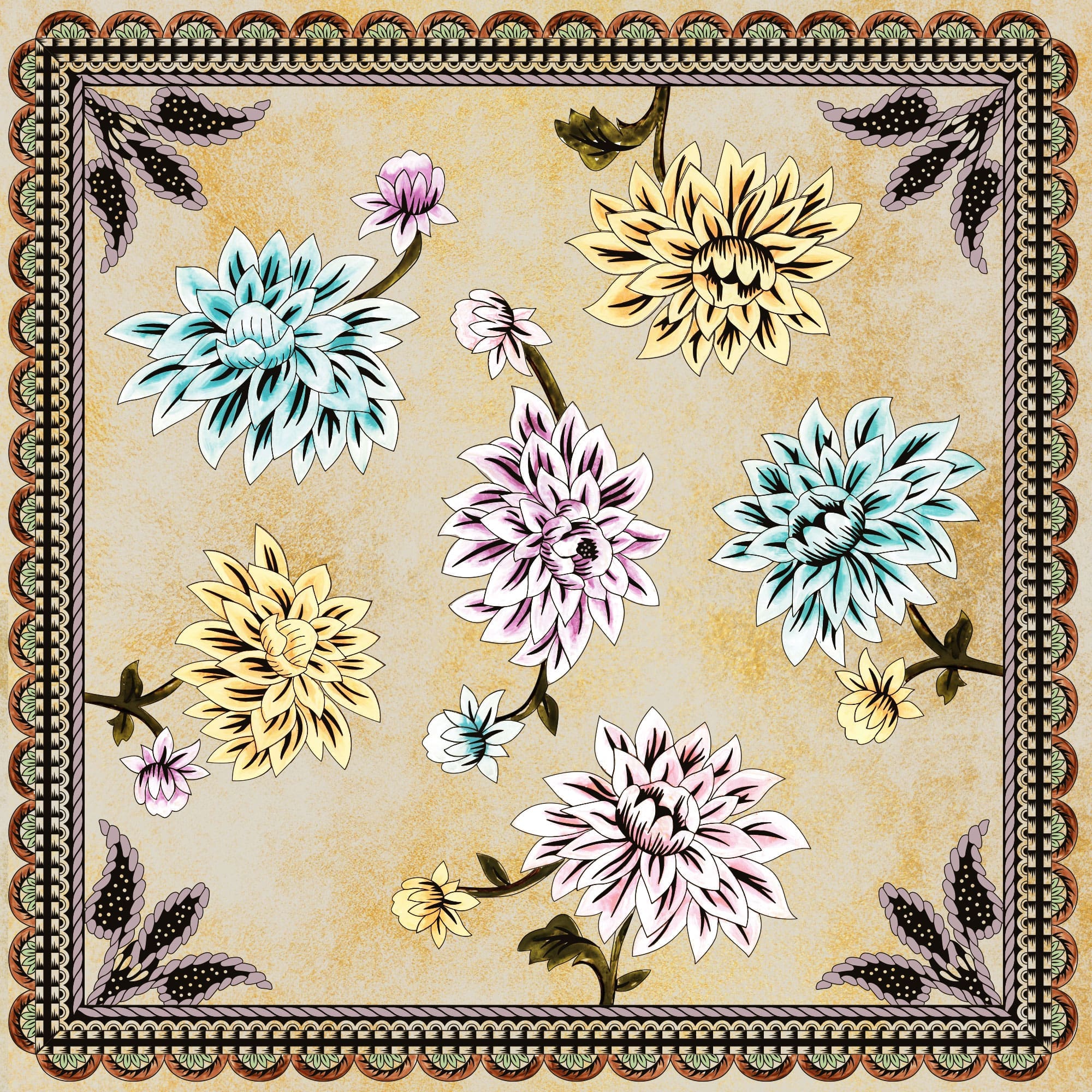 FLW Pastel flowers