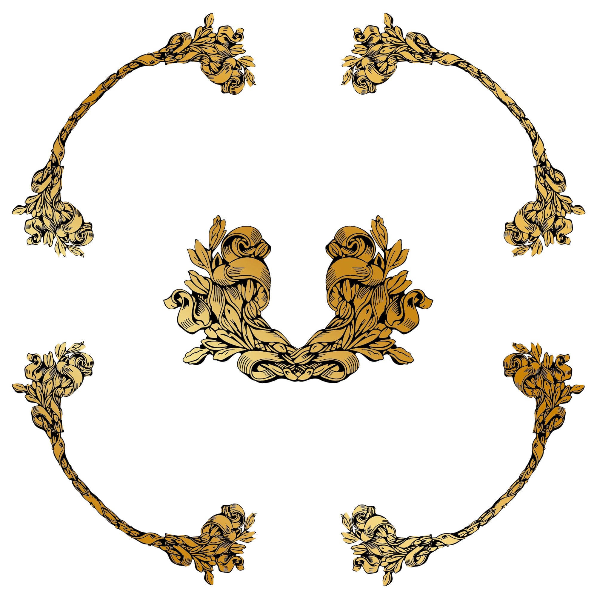 GOL Gold and white french classic
