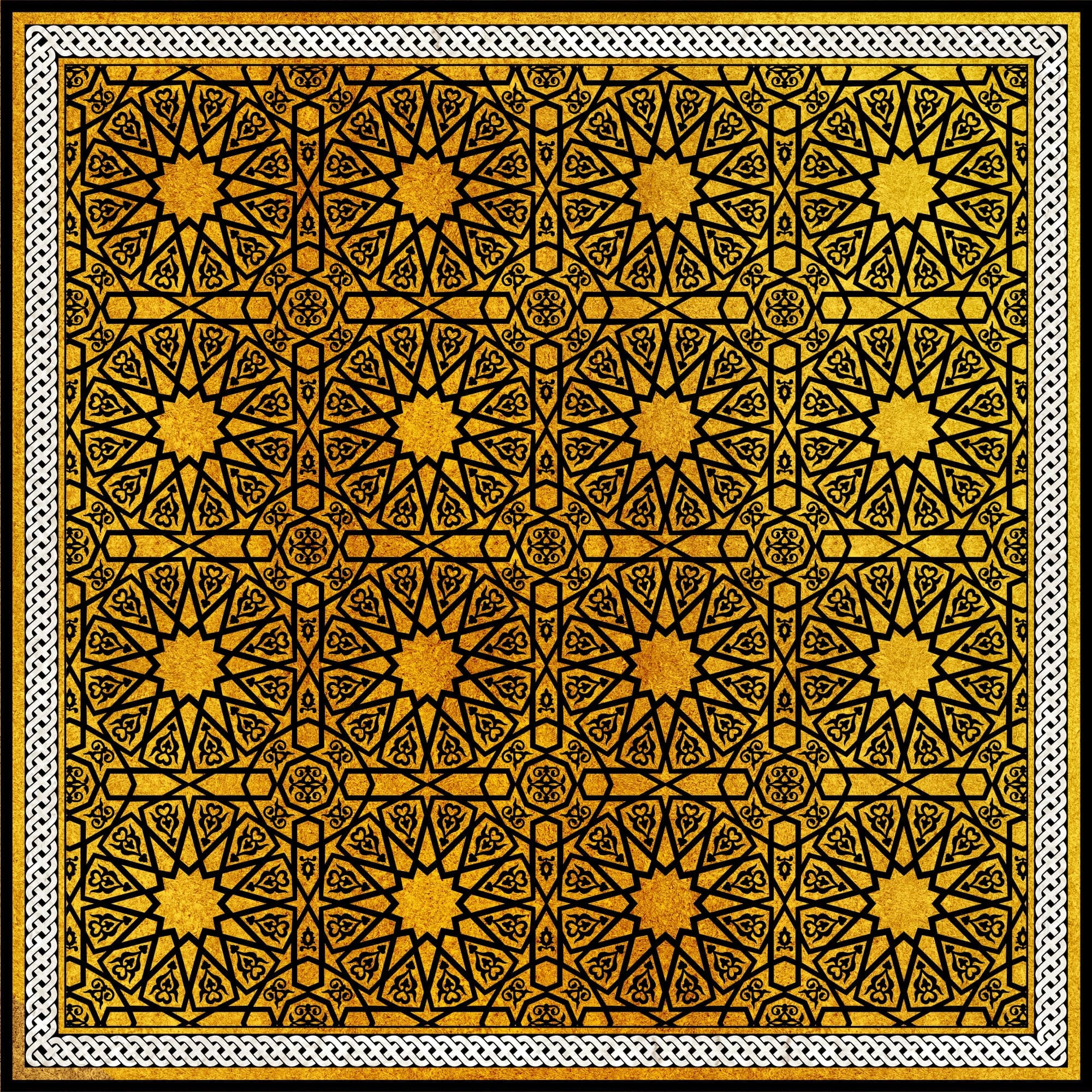 TUH yellow geometric oriental